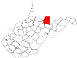 County distribution map.