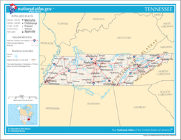 Tennessee – Mappa