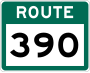 Route 390 marker