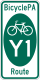 BicyclePA Route Y1 marker