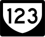 Highway 123 marker