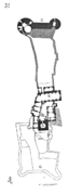 Plan du château, par Eugène Viollet-le-Duc.