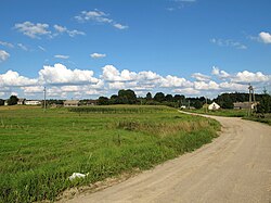Roadsign on Carska Droga, pointing to Stójka village