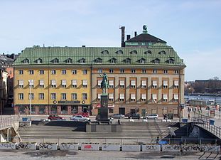 Slussplan med Räntmästarhuset innan omgörning.