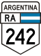 National Route 242 shield}}