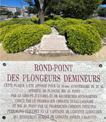 Rond-point des plongeurs démineurs, La Seyne-sur-Mer (Var, France)