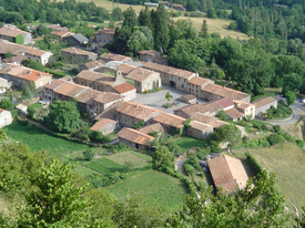 Roquefixade visto de cima.