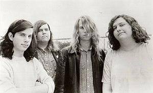 Screaming Trees in the 1980s. Left to right: Mark Pickerel, Gary Lee Conner, Mark Lanegan, and Van Conner.