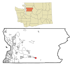 Location of May Creek, Washington