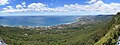 Vue depuis l'Illawarra escarpment au-dessus de Wombarra dans le Nord de l'Illawarra.