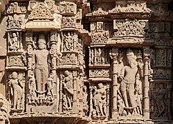 Reliefs on Guda Mandap.