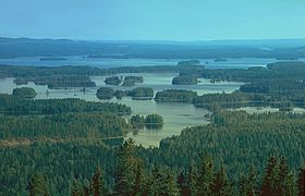 Le Syvärijärvi vue de Tahkovuori