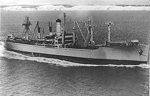 USNS Lt. George W. G. Boyce (T-AK-251) underway, date and place unknown.