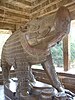 A colossal stone sculpture of Varaha in Khajuraho, India