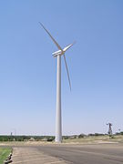 Vestas V47 wind turbine at American Wind Power Center in Lubbock, Texas