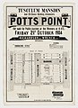 Tusculum, Potts Point – Richardson & Wrench – Victoria St, Tusculum St, Macleay St, Albert St, Manning St, 1904.[12]