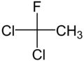 Structures of 1,1-dichloro-1-fluoroethane