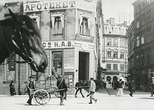 Apoteket "Engeln" omkring 1900.