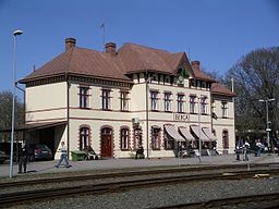 Berga järnvägsstation i april 2009