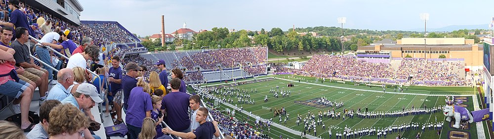 A panorama of the stadium
