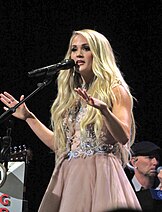 Carrie Underwood pictured in 2018