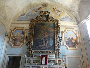 Interno della Chiesa dell'eremo di Sant'Ilarione