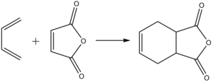 Присоединение бутадиена к малеиновому ангидриду