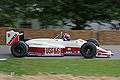 The USF&G-liveried Arrows A10B driven at Goodwood in 2008. This car was driven by Eddie Cheever and Derek Warwick in the 1988 season.