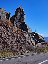 源太岩、八幡平アスピーテラインにて