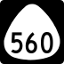 Hawaii Route 560 marker