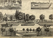 Van Siclen farm in 1882