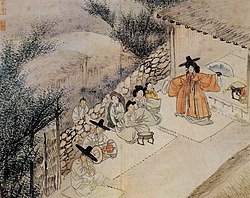 《The dance of a shaman (Hyewon pungsokdo)》 - Sin Yun-bok