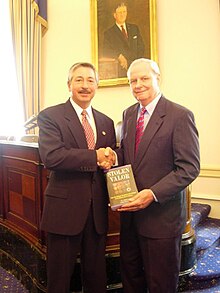 B.G. Burkett (right) with U.S. Rep. John Salazar