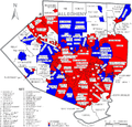 Maps of all 67 Pennsylvania Counties with Municipal and Township Labels (here Allegheny County)