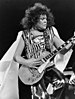 Photo of Marc Bolan (T Rex) from a 1973 ABC Television In Concert performance.