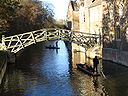 ☎∈ In the Mathematical Bridge, the straight lines (tangent to the bridge surface) lie outside the curved bridge surface.