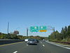 The Meadowbrook State Parkway approaching the Northern State Parkway in the village of Carle Place, New York.