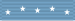 A light blue ribbon with five white five pointed stars