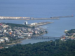 View of Miyanoura and Yaku wetland area