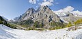 Panoramic view of the Mont Blanc, Italy.