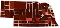 Image 6Map of counties in Nebraska by racial plurality, per the 2020 U.S. census Legend Non-Hispanic White   40–50%   50–60%   60–70%   70–80%   80–90%   90%+ Native American   60–70% (from Nebraska)