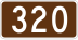 Route 320 marker