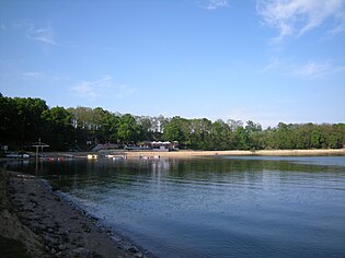 Neisser Stausee mit Strand