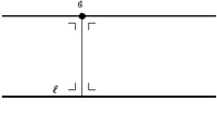 Definiţia 3: Atât l cât şi m au o aceeaşi secantă prin a care le intersectează la 90°.