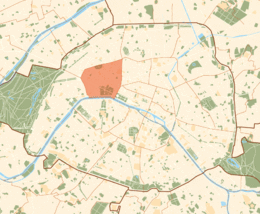 VIII arrondissement di Parigi – Localizzazione