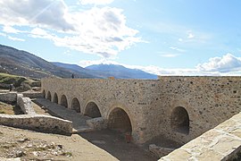 Part of the - now reconstructed - upper part of the fortress