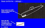 Spaccato del sottomarino che mostra la collocazione base conforme sotto il falso scafo [N 11].