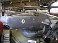 An airborne early warning variant of the Avro Shackleton on display at the Museum of Science and Industry in Manchester.