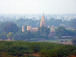 Aerial view of Agroha town