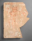 Shiva-Oesho wall painting with fragment of a worshipper, Bactria, 3rd century AD.[104]